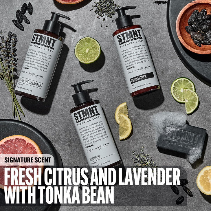 STMNT Grooming Goods Conditioner 228 oz Softens Hair Restores Shine Moisturizing Formula wActivated Charcoal Menthol All