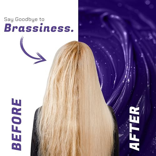 NOW BEAUTY Nourishing No Yellow Violet Conditioner Deep Conditioner for Color Treated Hair Adds Texture Shine to Hair Ve