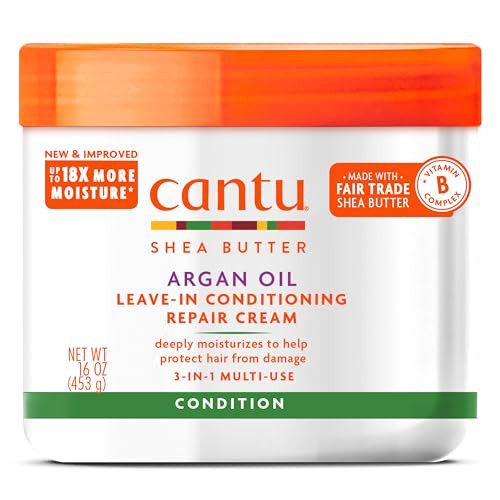 Cantu Argan Oil Leave in Conditioning Repair Cream 16 Ounce
