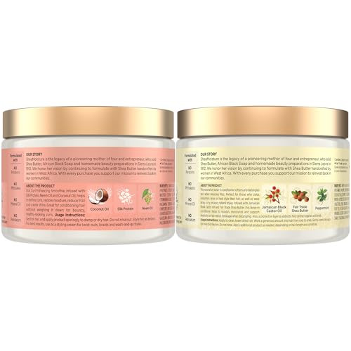 SheaMoisture LeaveIn Conditioner Bundle Coconut Hibiscus Curl Enhancing Smoothie for Curly Hair Frizz Control Jamaican B