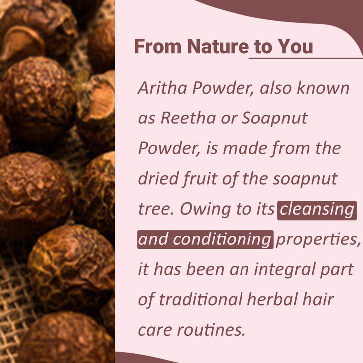 mi nature Aritha Sapindus Laurifolia PowderSoap Nut Powder USDA NOP Certified Organic Hair Conditioner for Silky Hair fr