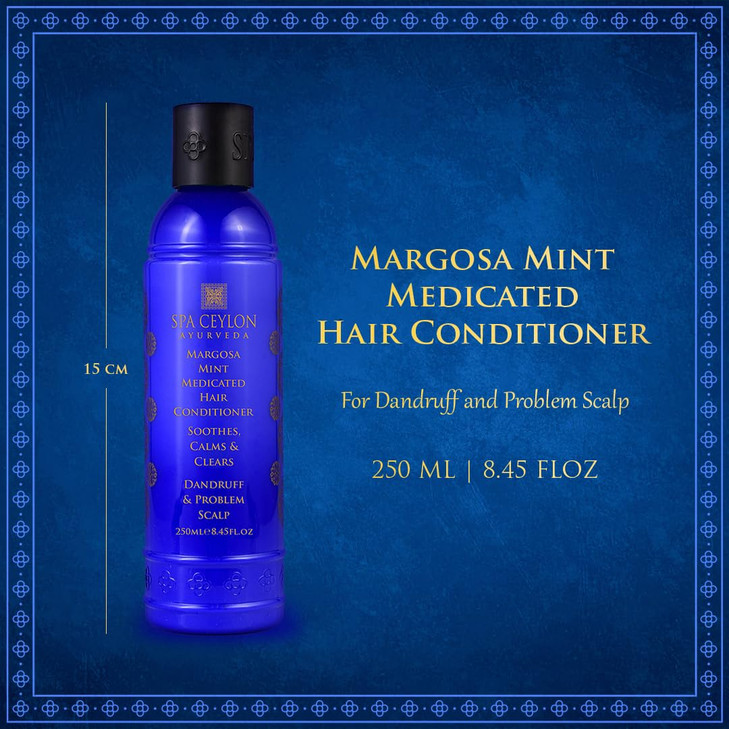 SPA CEYLON Margosa Mint Medicated Hair Conditioner Treat and Control Dandruff and Itchy Scalp Soothes Calm and Clears Ha
