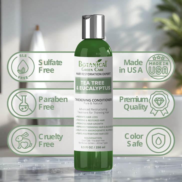 Tea Tree Eucalyptus Thickening Conditioner for Thinning Hair and Hair Growth Hair Strengthening Hair Care Products