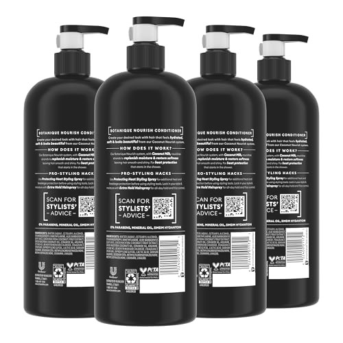 TRESemm Conditioner Botanique Nourish 4 Pack With 100 Natural Coconut Milk and Aloe Vera 28 Fl Oz