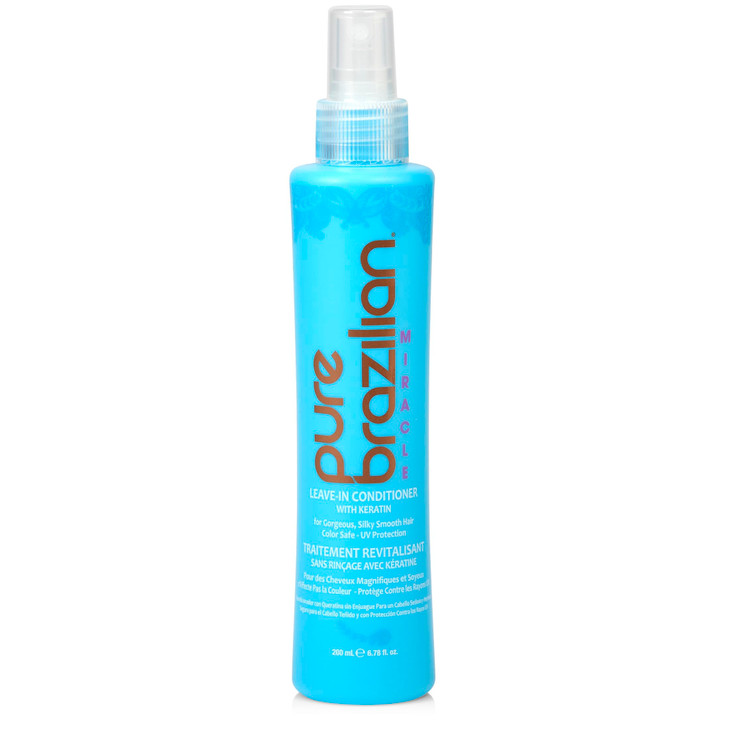 Pure Brazilian LeaveIn Conditioner Nourishing Hair Treatment Enriched with Keratin to Fortify Strengthen 678 Ounce 200 M