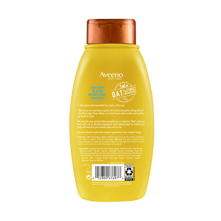 Sunflower Oil Blend Conditioner for Dry Damaged Hair Dye Paraben Sulfate Surfactants Free