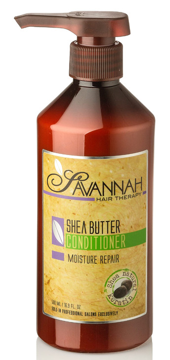 Savannah Hair Therapy Conditioner with Shea Butter Keratin Moisturizing SulfateFree Formula for Dry Damaged or ColorTrea