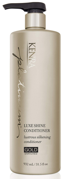 Kenra Professional Platinum Luxe Shine Conditioner Gold Enriched Rich ShineEnhancing Daily Conditioner Revitalies for Im