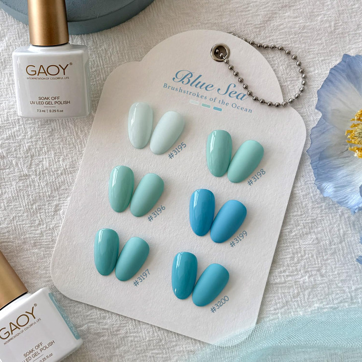 GAOY Sheer Nude Pink Gel Nail Polish Set, 6 Neutral Colors Brown Skin Tone Soak Off UV Light Cure Gel Polish Kit for Salon and Nail Art DIY at Home