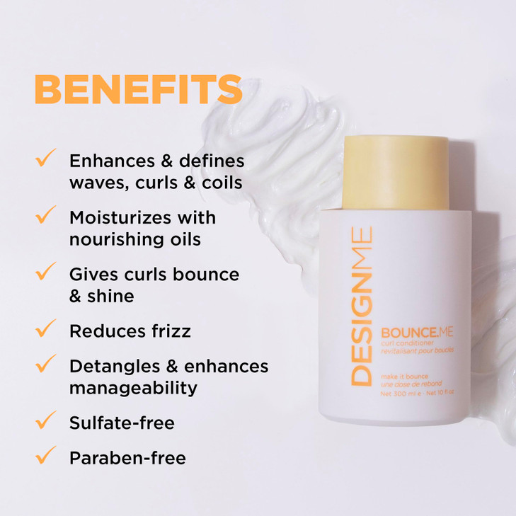 DesignMe BOUNCEME Curl Conditioner CurlDefining Added Bounce Nourishing AntiFrizz Formula Boost Shine Moisturising Condi