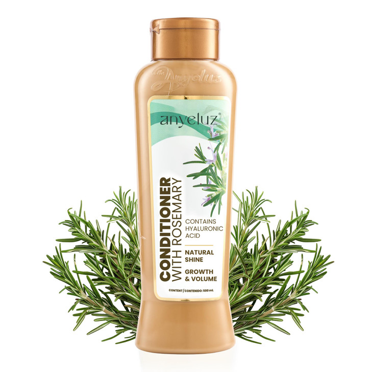 Anyeluz Hair Conditioner with Rosemary and Hyaluronic Acid Strengthens Shines and Smooths Ideal for All Hair Types Enhan