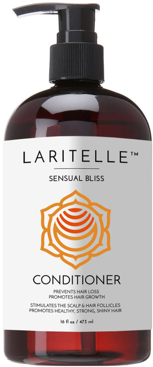 Laritelle Organic Conditioner Sensual Bliss 16oz Deep Hydration AntiThinning Organic Argan Babassu Apricot Kernel Oils K