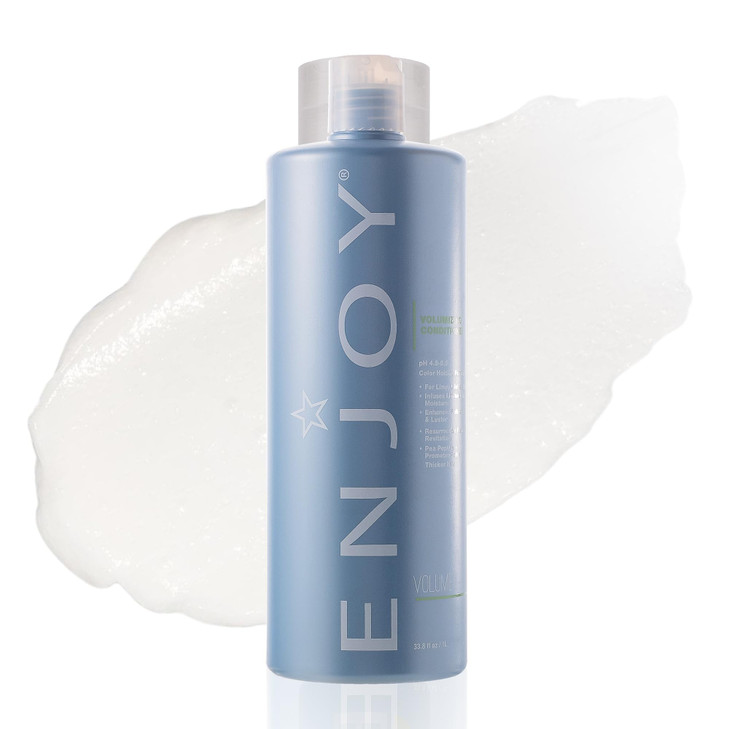 Enjoy Volumizing Conditioner Lightweight Moisture and Body for Fine or Limp Hair ShineEnhancing and FullerLooking Strand