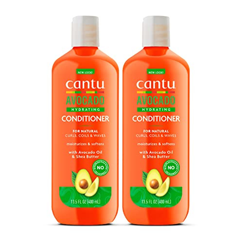 Cantu Avocado Hydrating SiliconeFree Conditioner with Pure Shea Butter 135 oz Pack of 2