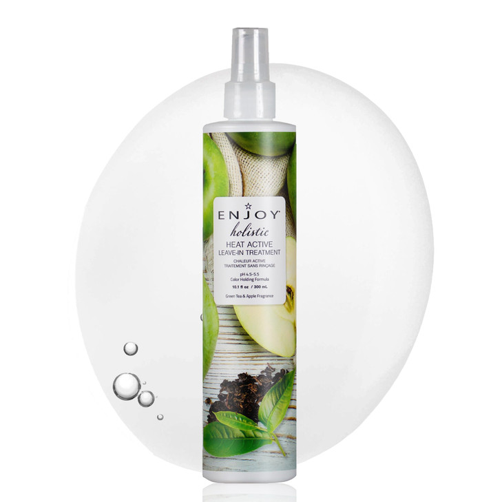 Enjoy Holistic Heat Active LeaveIn Treatment Thermal Protectant Heat Activated Shine Spray Professional Blow Dry Primer