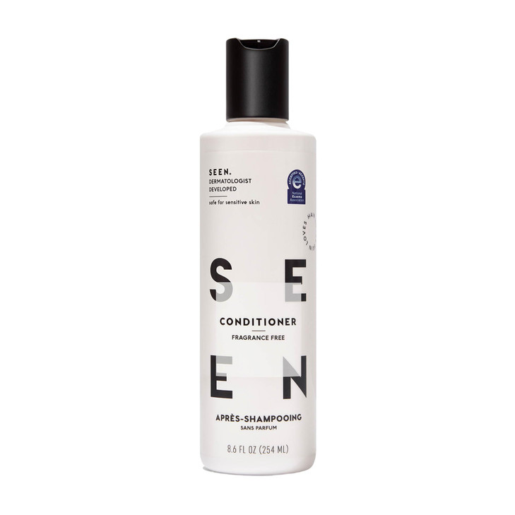 SEEN Conditioner Fragrance Free NonComedogenic Hair Conditioner DermatologistDeveloped Safe for Sensitive Eczema Acne Pr