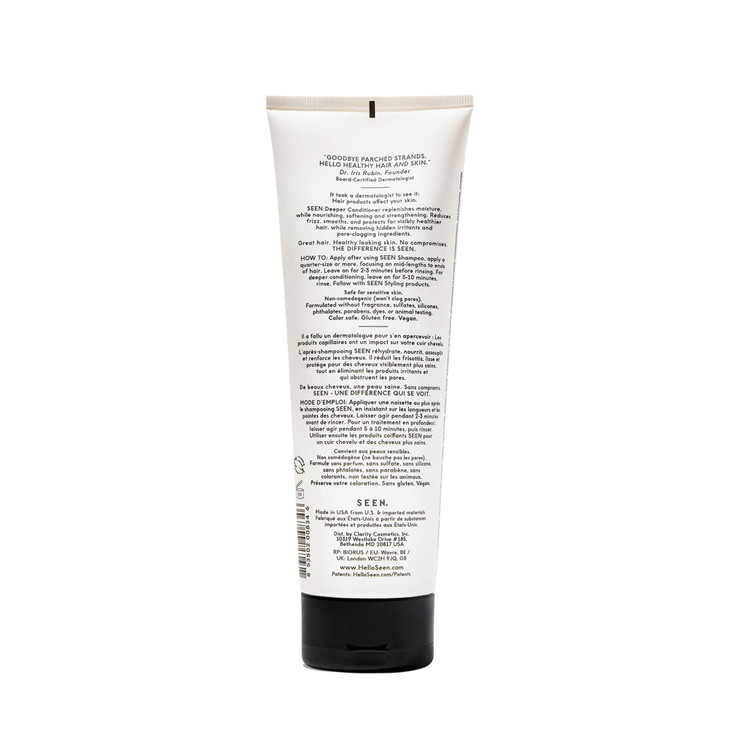 SEEN Deeper Conditioner Fragrance Free NonComedogenic Hair Deeper Conditioner DermatologistDeveloped Safe for Sensitive
