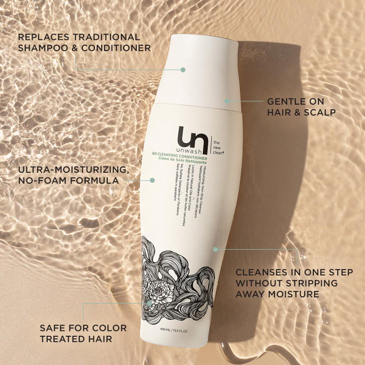Unwash BioCleansing Conditioner Gentle Hydrating CoWash Cleansing Conditioner Sulfate Paraben Free for Curly Coily Dry H