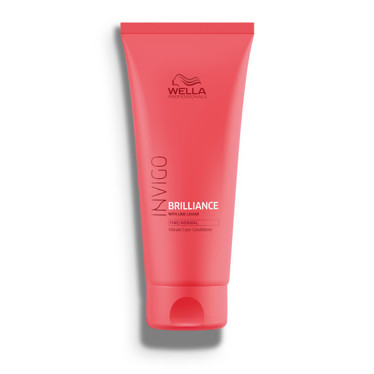 Wella Professionals Invigo Brilliance Conditioner For FineNormal Colored Hair Intense Color Protection Maintains Vibranc