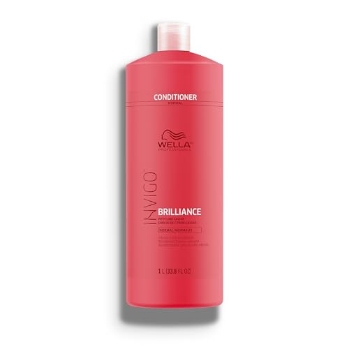 Wella Professionals Invigo Brilliance Conditioner For FineNormal Colored Hair Intense Color Protection Maintains Vibranc
