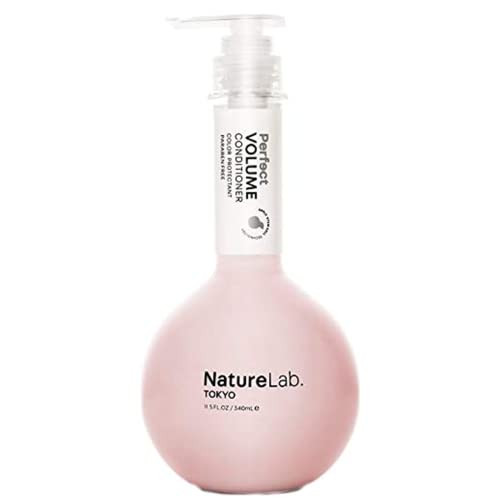 NatureLabTOKYO Perfect Volume Conditioner Lightweight Conditioner for Flat Limp Hair Restores Thickness Builds Volume Re
