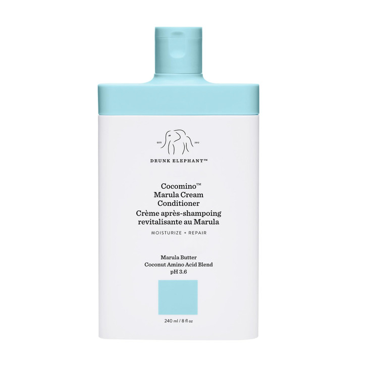Drunk Elephant Cocomino Marula Cream Conditioner 240 ml8 fl oz Coconut Amino Acids Clean Clinical SulfateFree CrueltyFre