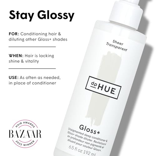 dpHUE Gloss Sheer 65 oz 812 Applications Unpigmented Deep Conditioner Shade Diluter Paraben SLS SLES Sulfate Free Vegan