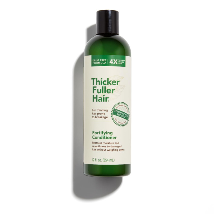 Thicker Fuller Hair Fortifying Conditioner Moisturizing for Women Lightweight Natural Formula Hair Smoothing 12 oz