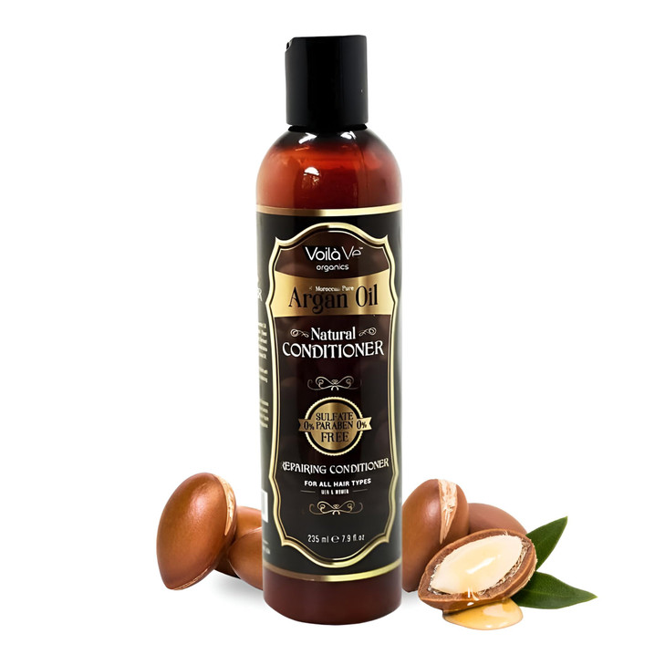 VoilaVe Moroccan Argan Oil Conditioner Argan Leave In Hair Conditioner Made of Natural Ingredients for All Hair Types De