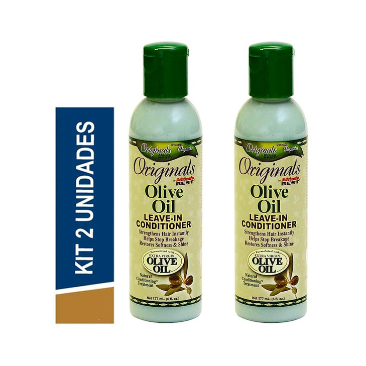 Africas Best Conditioner Originals Olive Oil LeaveIn 6 Ounce 177ml 2 Pack