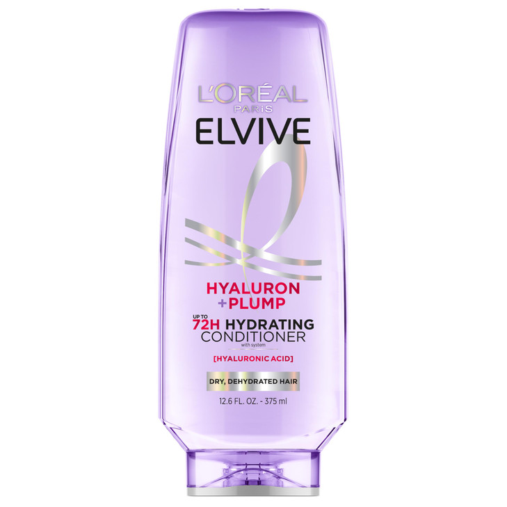 LOreal Paris Elvive Hyaluron Plump Hydrating Conditioner for Dehydrated Dry Hair Infused with Hyaluronic Acid Care Compl