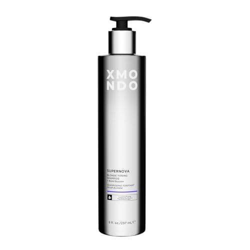 XMONDO Hair Supernova Blonde Toning Shampoo Vegan Formula with Vegetable Proteins Jojoba Oil and Violet Pigments to Repl