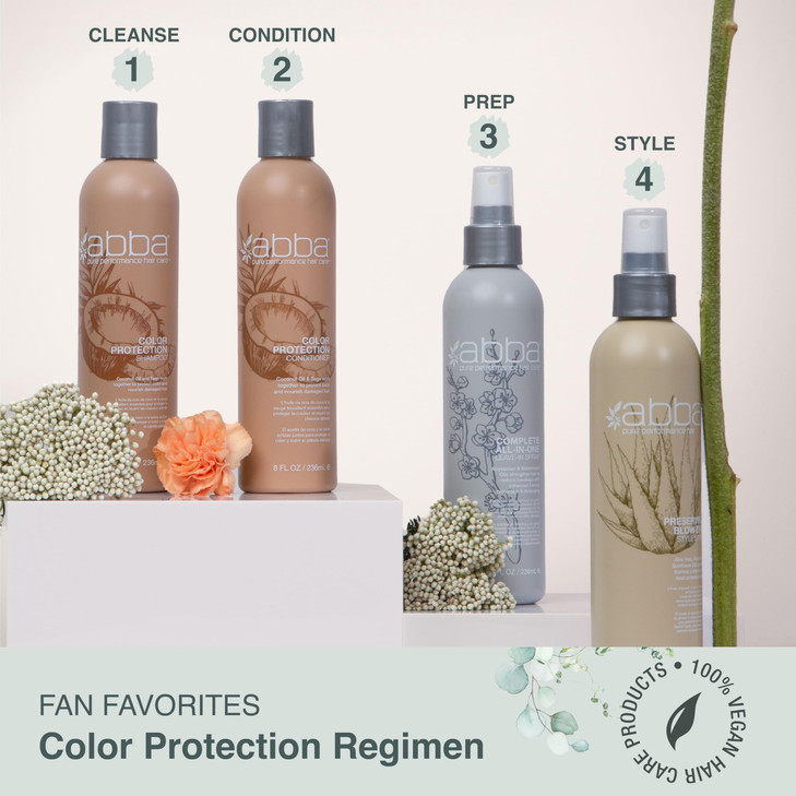 ABBA Color Protection Conditioner Coconut Oil Sage 8 Fl Oz Pack of 1