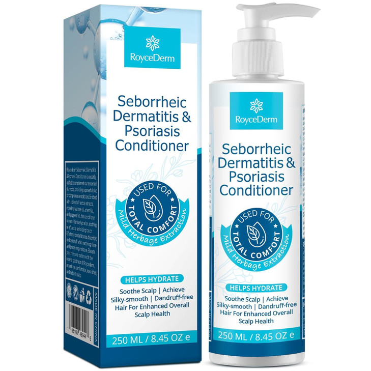 Roycederm Seborrheic Dermatitis Psoriasis Conditioner Scalp Treatment for Folliculitis Psoriasis Dry Itchy Scalp Oily Ha