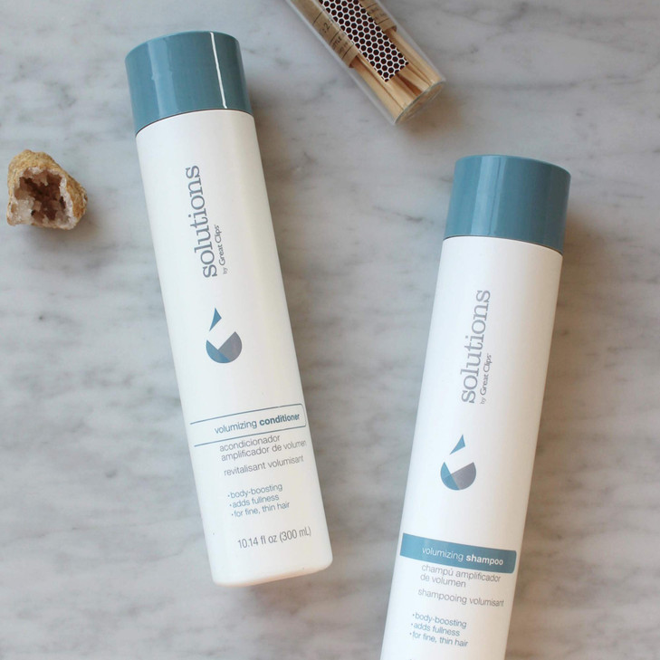GREAT CLIPS Solutions Volumizing Conditioner 10oz Adds Volume Thickness Shine For Fine Thin Oily Hair