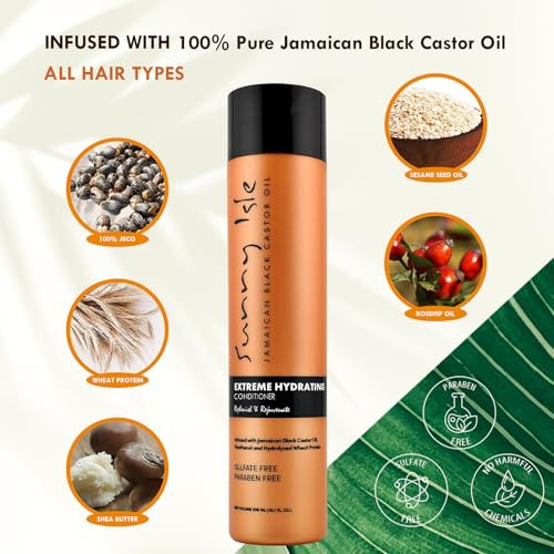 Sunny Isle Jamaican Black Castor Oil Extreme Hydrating Conditioner Orange 10 Fluid Ounce Packaging May Vary