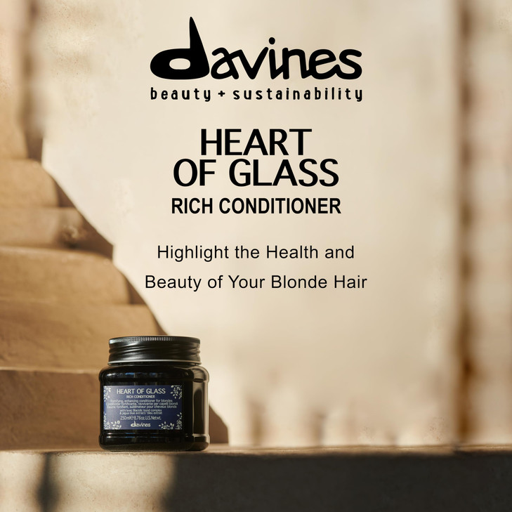 Davines Heart of Glass Rich Conditioner for Blonde Care 315 oz