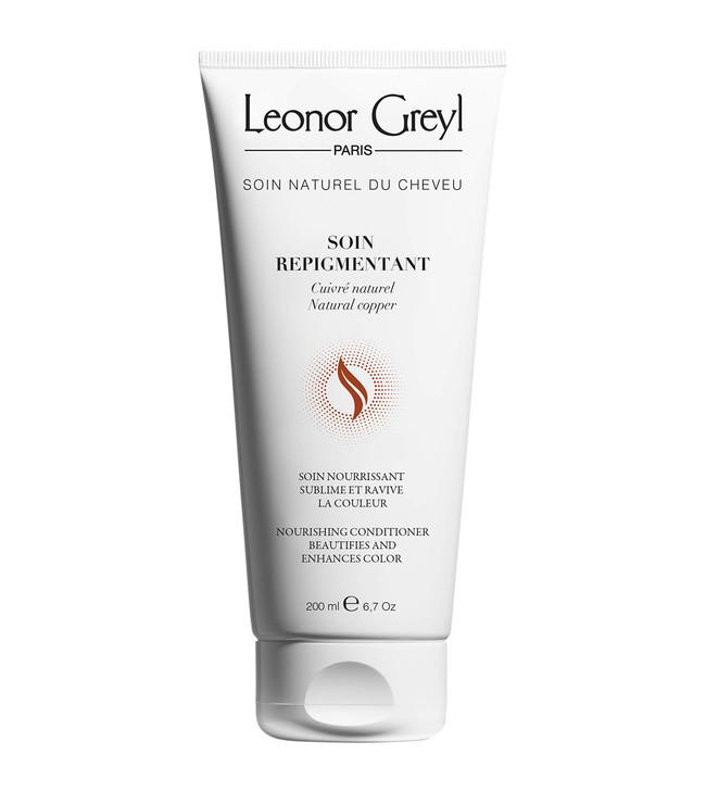 Leonor Greyl Paris Soin Repigmentant Natural Copper ColorEnhancing Hydrating Conditioner Warms Dark Brown to Copper Tone
