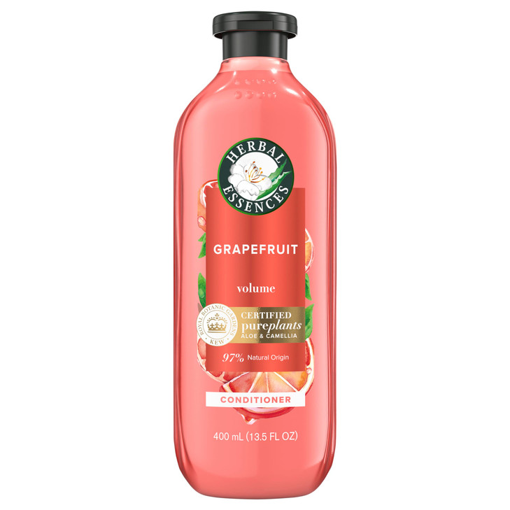 Herbal Essences Grapefruit Volumizing Conditioner 135 Fl Oz with Certified Camellia Oil and Aloe Vera For All Hair Types