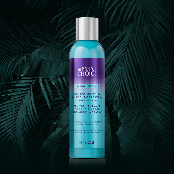 The Mane Choice Tropical Moringa Sweet Oil Honey Endless Moisture Rinse Out or Leave In Conditioner Detangles Softens No
