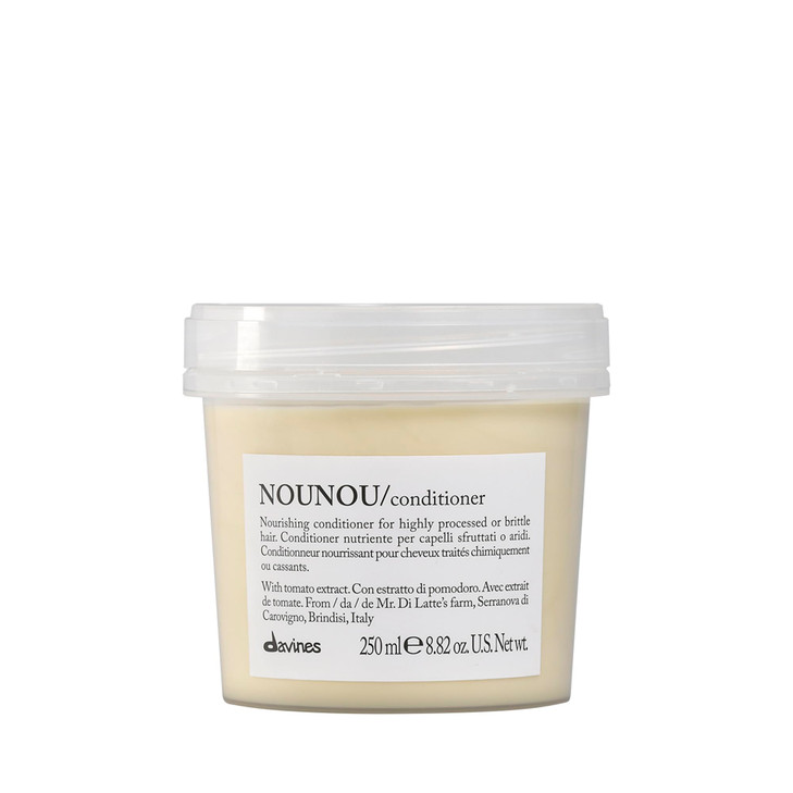 Davines NOUNOU Conditioner Hydrating Deep Conditioner for Bleached Permed Relaxed Damaged or Very Dry Hair Replenishes C