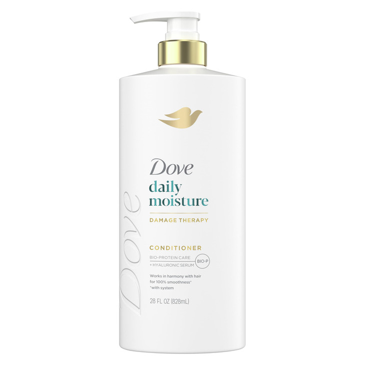 Dove Conditioner Daily Moisture for Dry Hair with BioProtein Care Technology and Hyaluronic Serum 28 Fl Oz