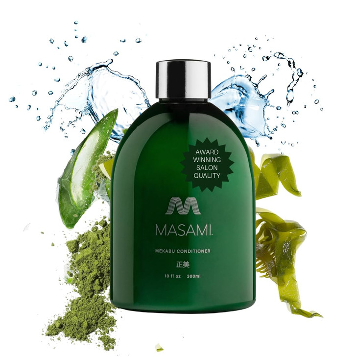 MASAMI Mekabu Hydrating Conditioner Sulfate Free Paraben Free Phthalate Free Vegan Cruelty Free Salon Quality Color Safe