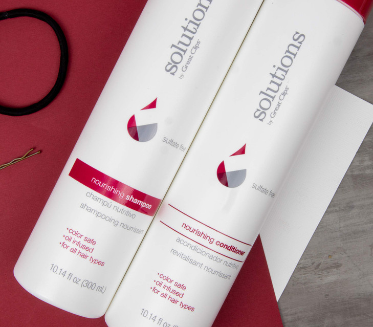 GREAT CLIPS Solutions Nourishing Conditioner 10 fl oz Argan Oil Sulfate and Paraben Free Hydrates and Repairs Hair Safe