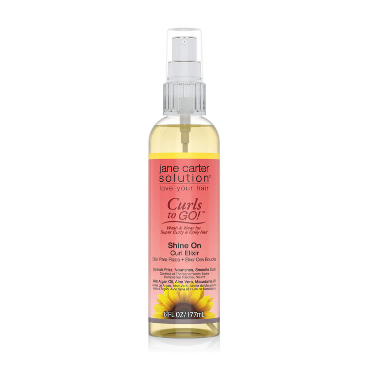 Jane Carter Solution Curls to Go Shine On Curl Elixir 6oz Nourishing Reduce Frizz