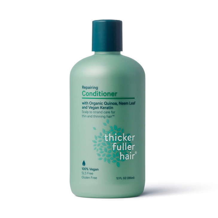 Thicker Hair Care Thicker Fuller Hair Repairing Conditioner 12 Oz Green 819933011744
