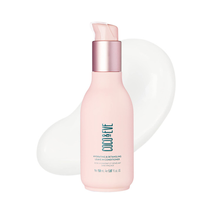 Coco Eve Hydrating Detangling LeaveIn Conditioner Coconut Avocado Oil Vitamin A E to Nourish Defrizz Detangle Minimise B