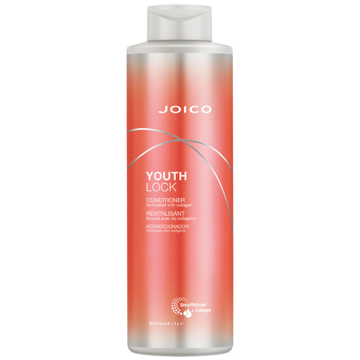 Joico YouthLock Conditioner Formulated With Collagen Youthful Body Bounce Reduce Breakage Frizz Soften Detangle Hair Boo