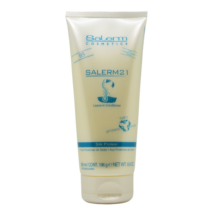 Salerm Cosmetics 21 LEAVEIN Conditioner B5 Provitamin Lipsomes Silk Protein 69 oz tube size