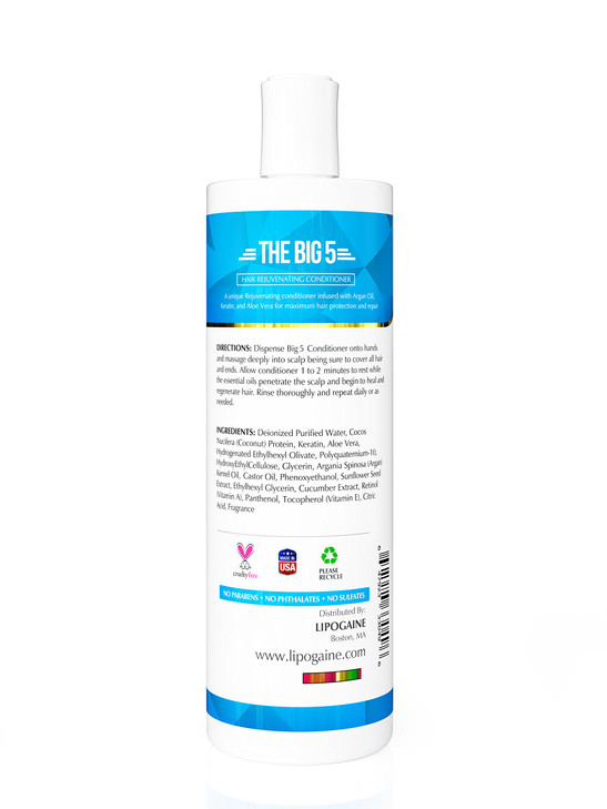 Lipogaine Hair Loss Prevention Conditioner With Argan Oil Keratin Aloe Vera